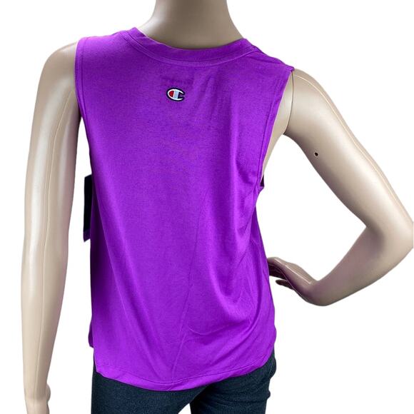 New Champion Purple Reef Sleeveless Crew Neck Pullover Sport Muscle Tee Tank Top - Picture 5 of 6